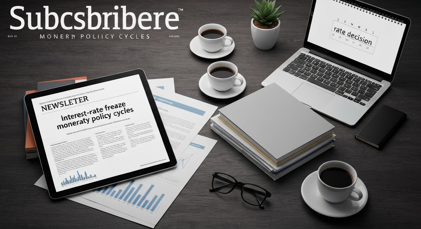 장기적 투자 성공을 위해 통화정책과 경제 지표를 지속적으로 모니터링하는 모습