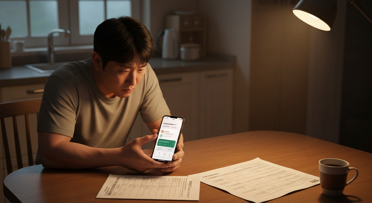 금리 동결 장기화로 인한 가계부채 상환 부담 증가를 나타내는 이미지