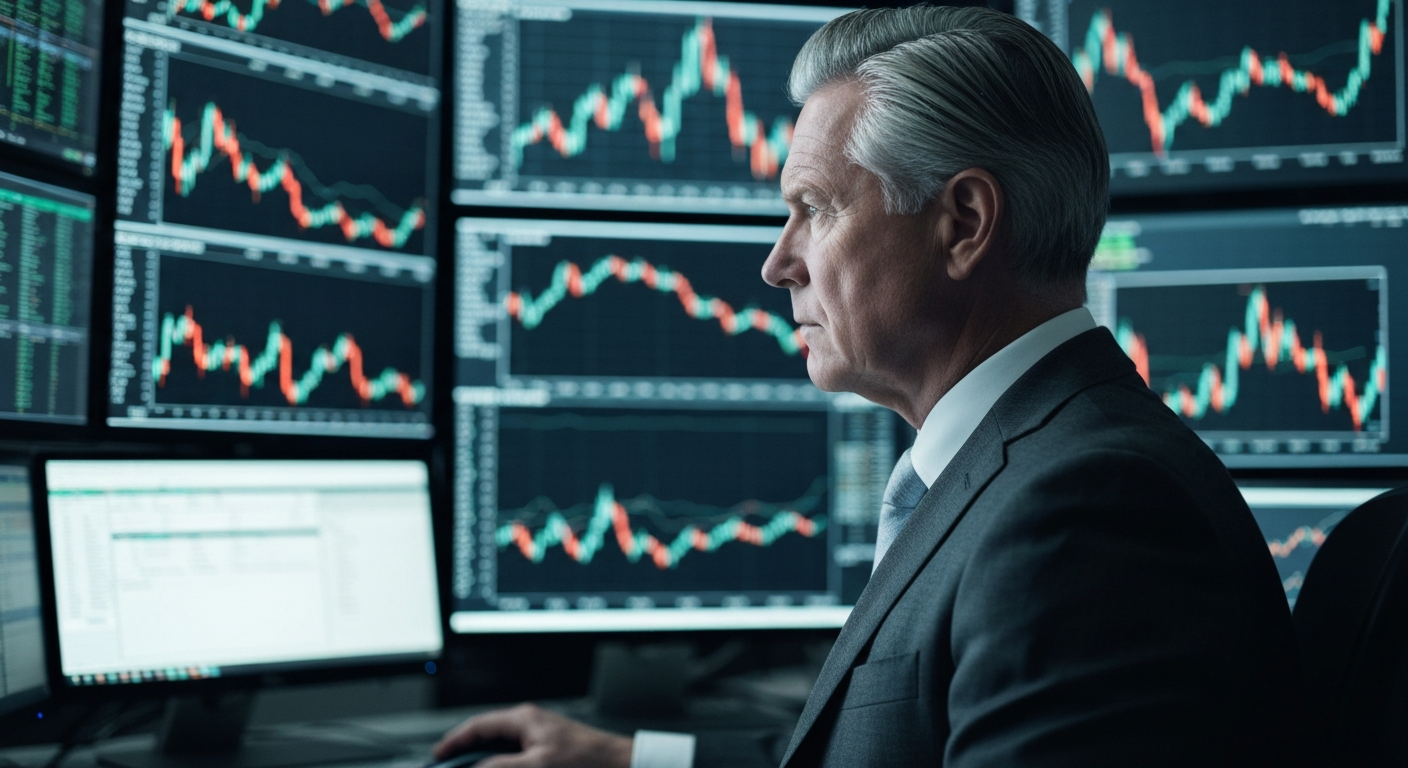 환율 불안과 가계부채가 얽힌 복합적인 통화정책 딜레마를 시각화한 이미지