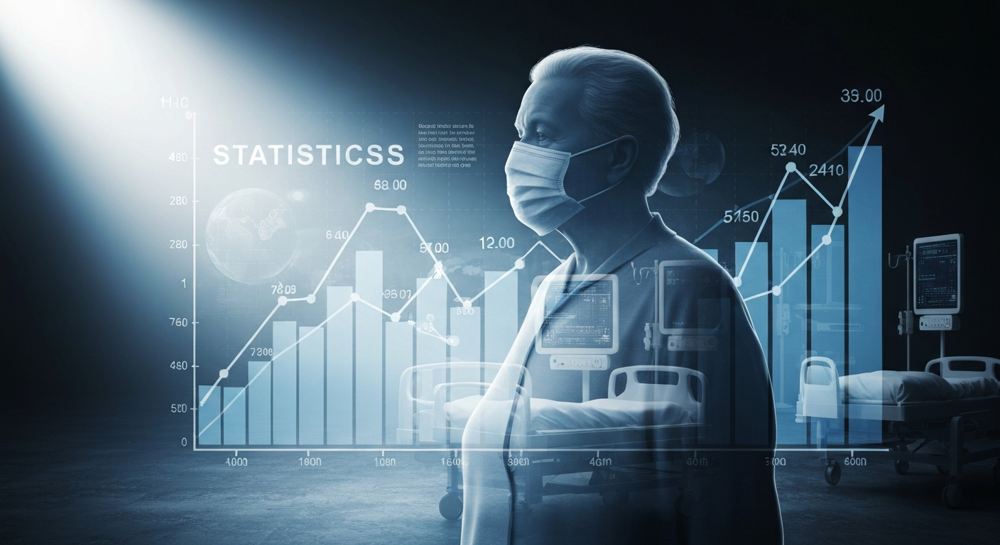 고령층 코로나19 입원율 증가가 공중 보건 비용에 미치는 영향을 시사하는 통계