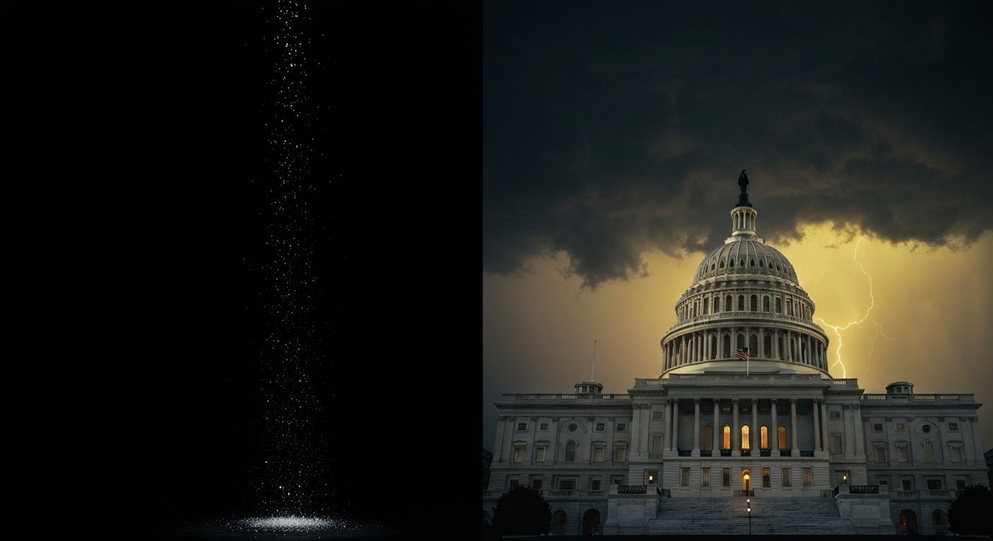 금리 인하에 대한 시장의 낙관적 반응과 연준의 경기 침체 우려 간의 괴리를 보여주는 차트